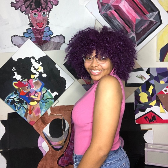 Light pink knit sleeveless turtleneck - Picture 1 of 4